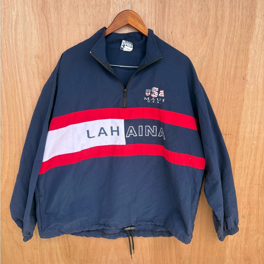 VTG Surf Style Navy Pullover Jacket